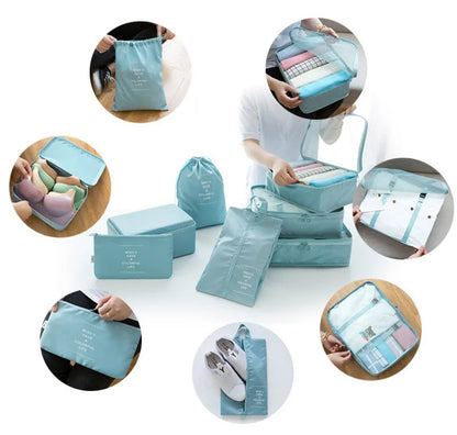 7-piece Set Travel Bag Organizer