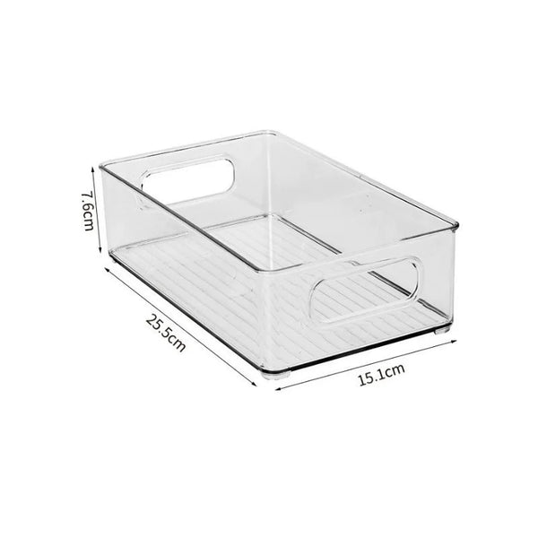 Clear Storage Box - Transparent Acrylic Organizer for Kitchen & Fridge