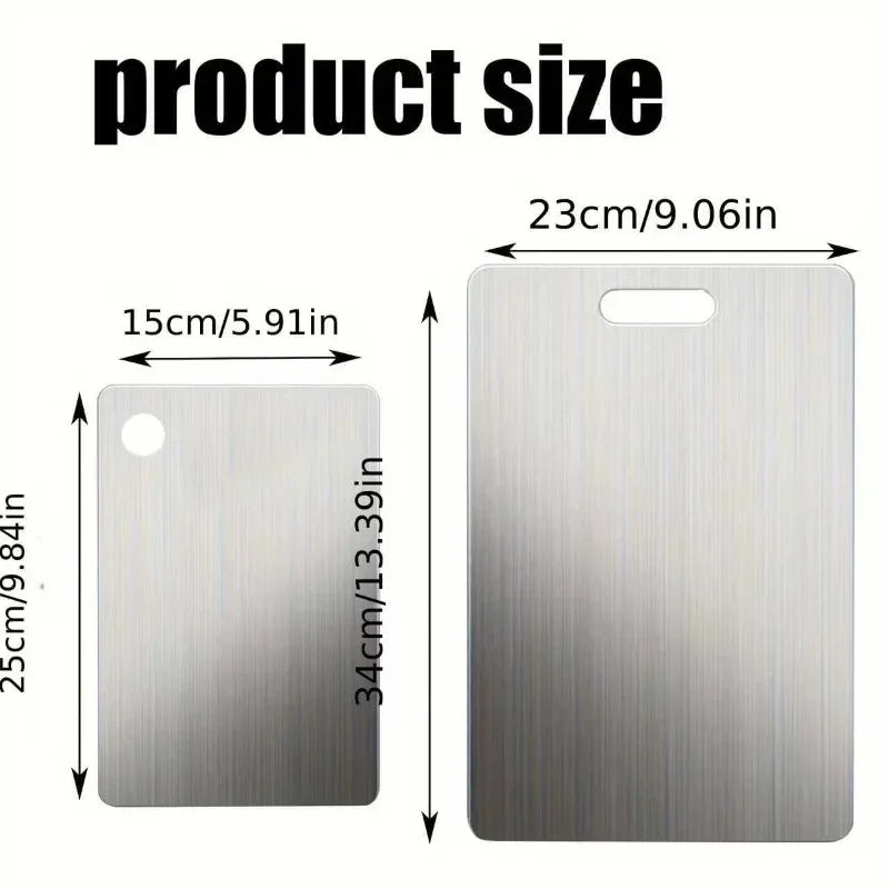 Stainless Steel Cutting Board Set (2 Pieces)