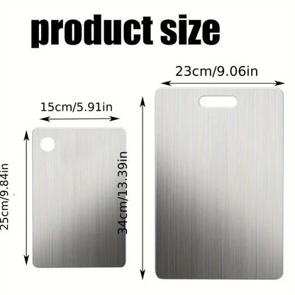 Stainless Steel Cutting Board Set (2 Pieces)