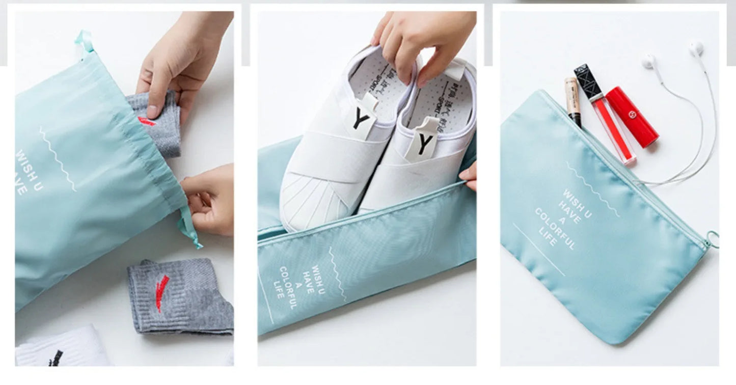 7-piece Set Travel Bag Organizer