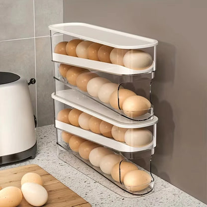 Bilayer Rolling Egg Organizer