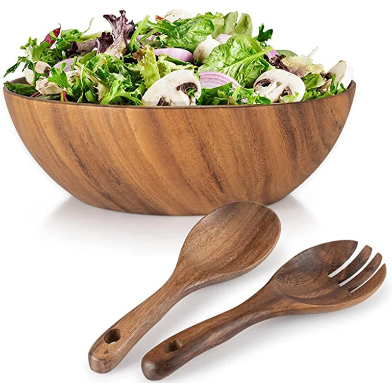 Japanese-Style Acacia Wooden Bowl