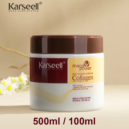 Karseell Collagen Hair Treatment – Deep Repair Argan Oil Hair Mask for Dry & Damaged Hair | 100ml / 500ml