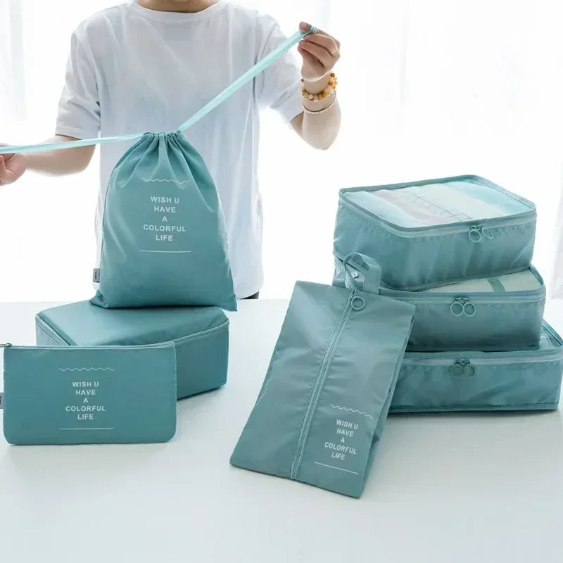 7-piece Set Travel Bag Organizer