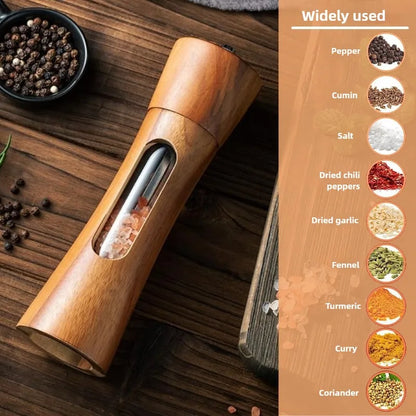 Solid Wood Salt & Pepper Grinder