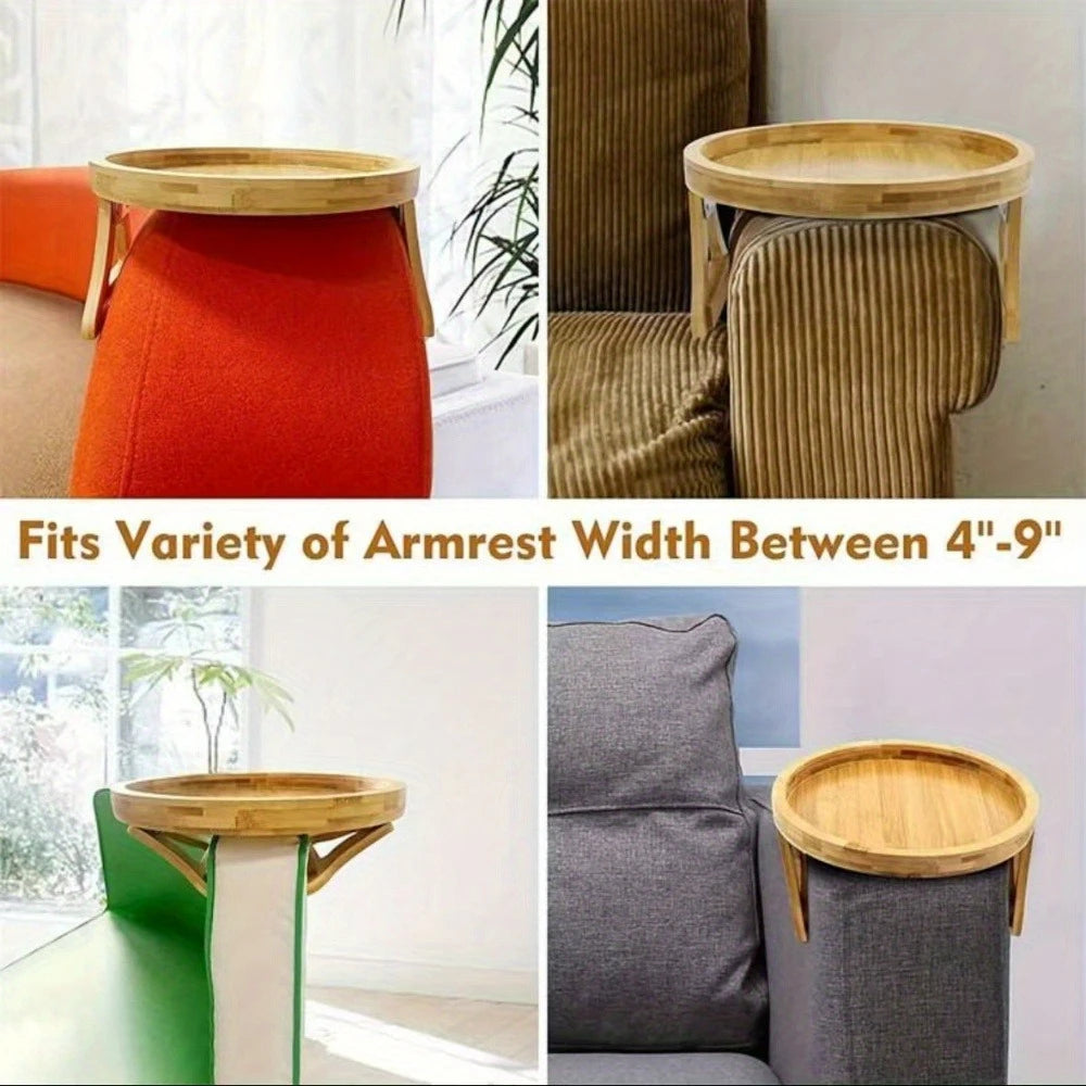 Sofa Tray Table - Armrest Clip-On