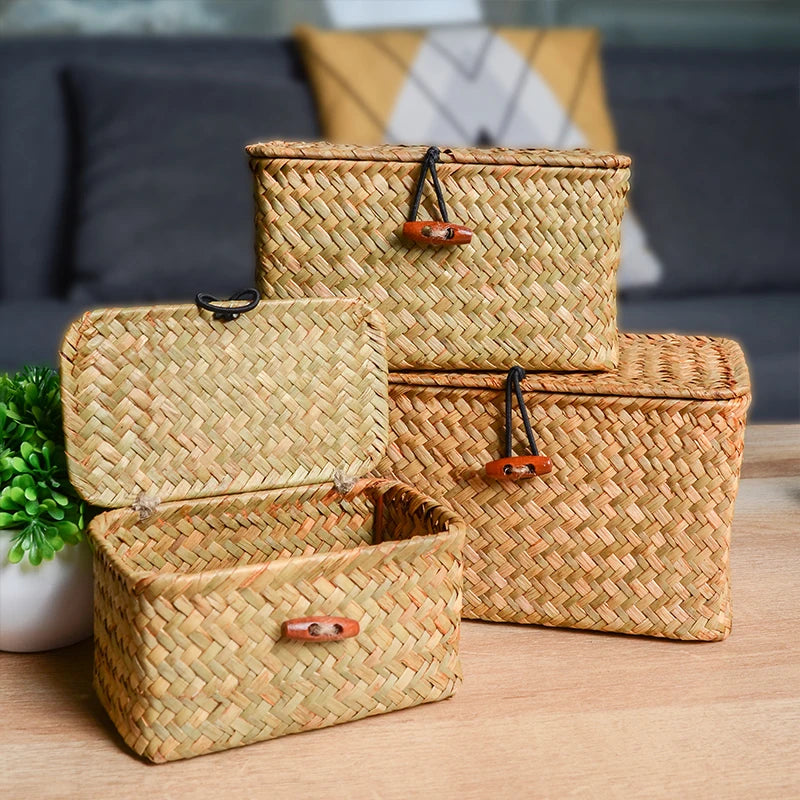 Natural Rattan Storage Box