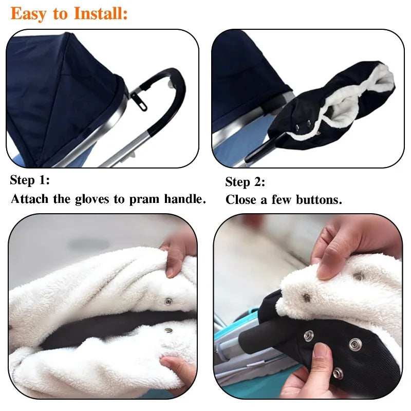 Universal Winter Warm Stroller Gloves