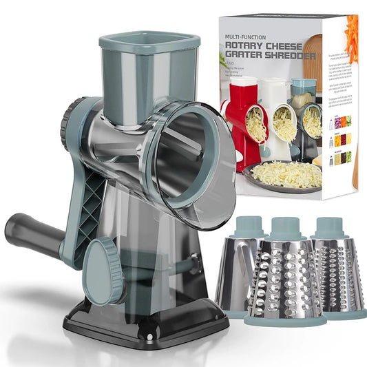 Rotary Food Slicer & Grinder – 3-in-1