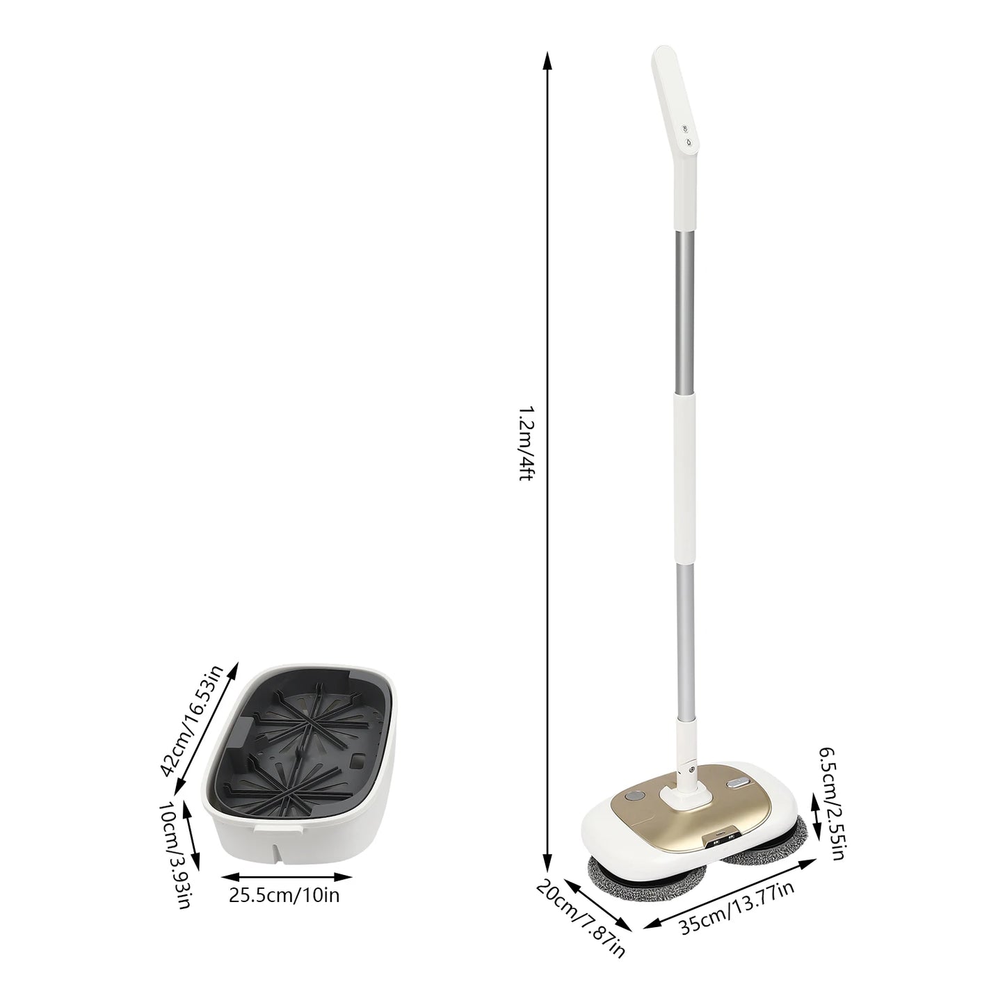 Cordless Electric Spin Mop Set