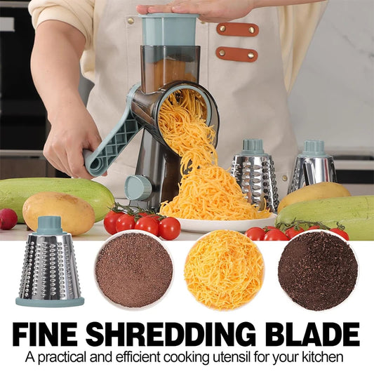 Rotary Food Slicer & Grinder – 3-in-1