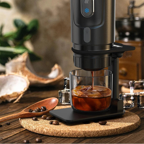 Portable Espresso Maker - 12V Car Coffee Machine for Nespresso Pods
