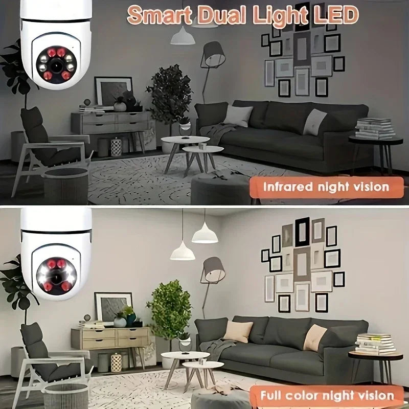BoyKeep D115 360° WiFi Security Camera – E27 Bulb Socket, 5GHz, Indoor & Outdoor