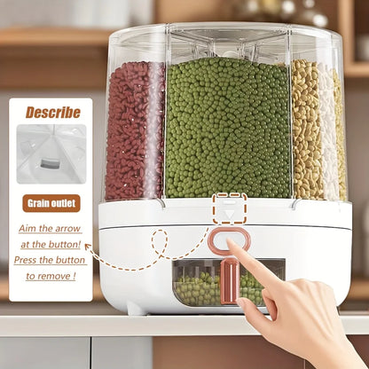 360° Rotating Food Storage
