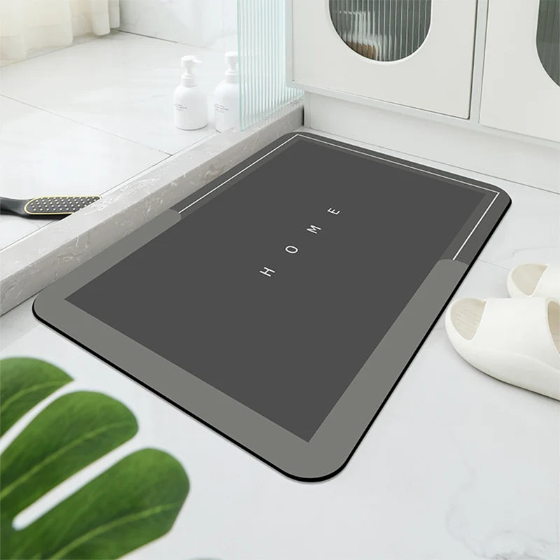 Soft Diatomaceous Bathroom Mat – Quick Dry, Non-Slip & Stylish
