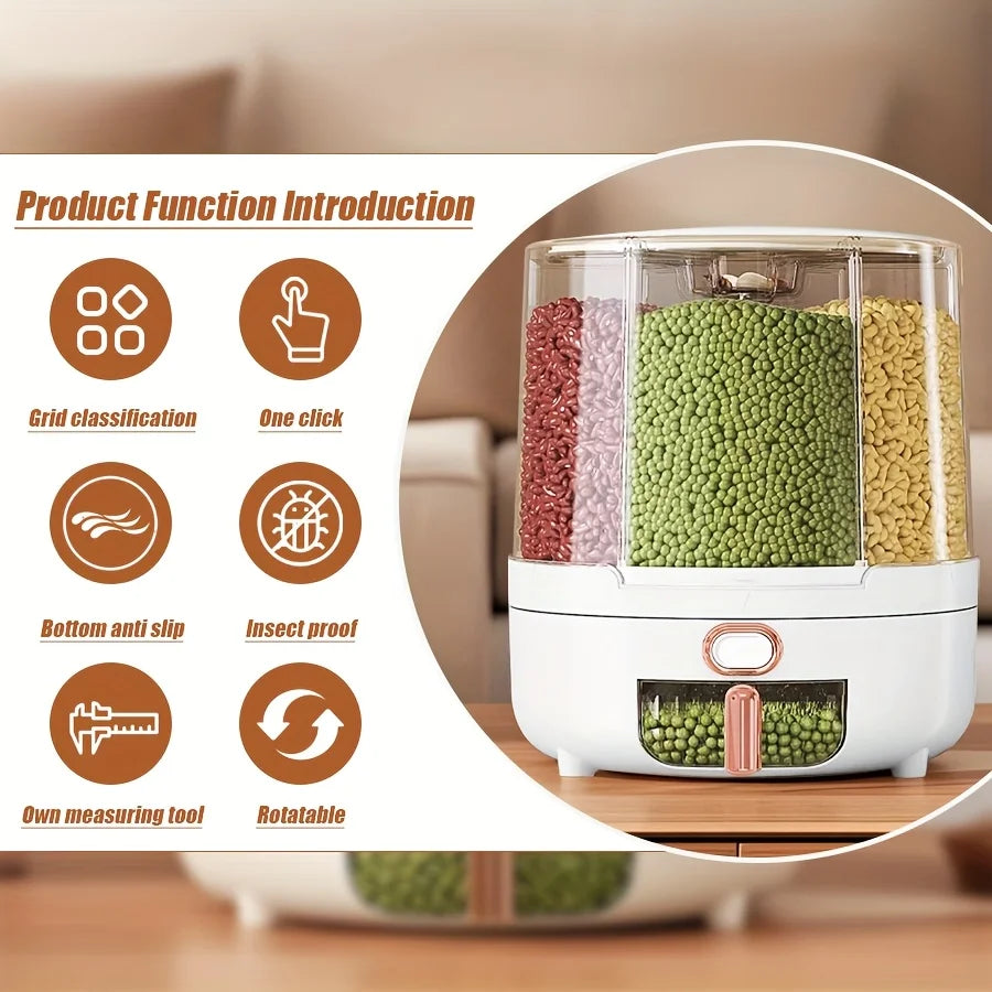 360° Rotating Food Storage