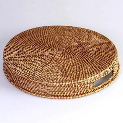 Hand-Woven Rattan Storage Basket
