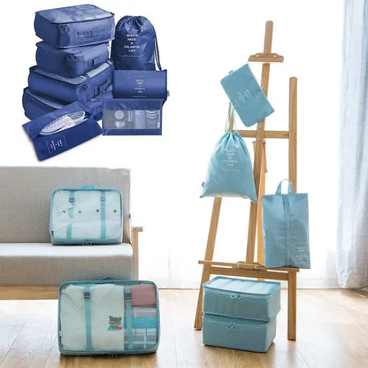 7-piece Set Travel Bag Organizer