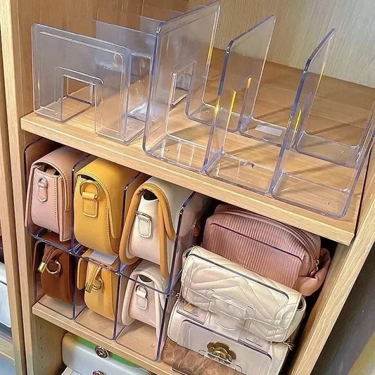 Acrylic Handbag Organizer - Storage Rack Divider for Luxury Bags