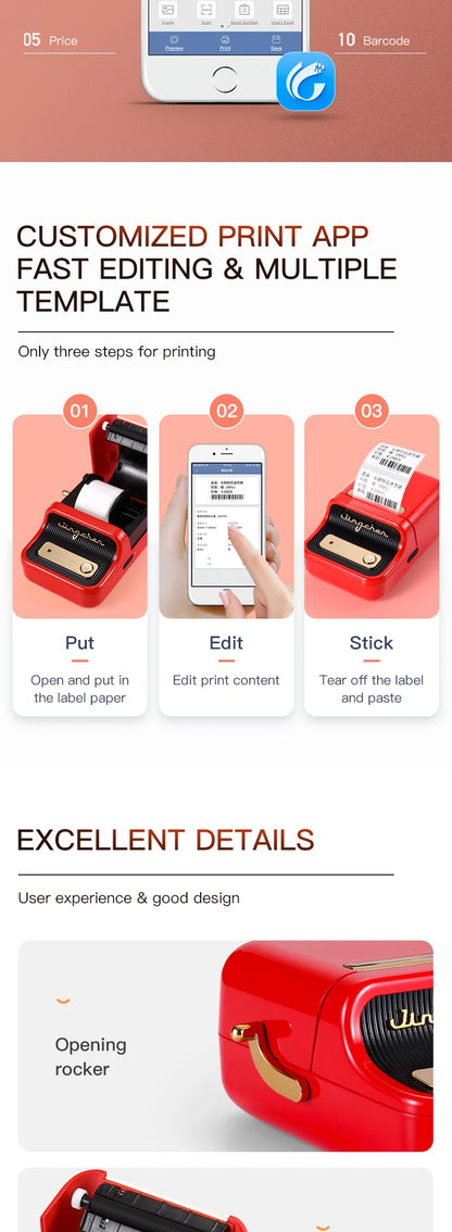 Mini Thermal Label Printer