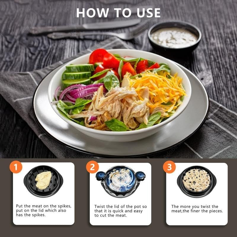 Effortless Meat Shredding for Chicken, Pork & Beef.