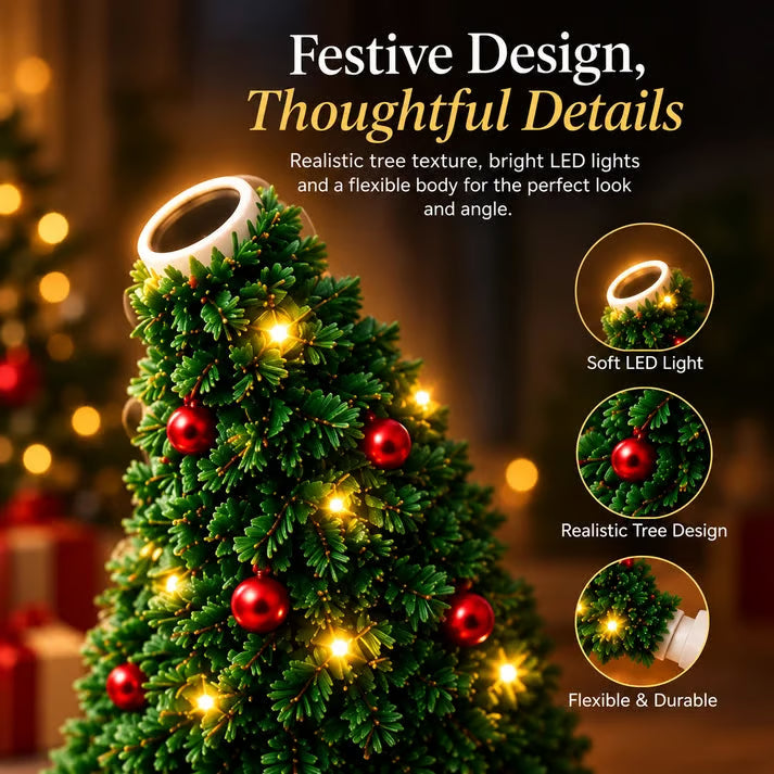 USB Christmas Tree Projector Light with 6 Festive Patterns