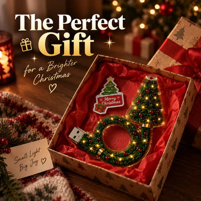 USB Christmas Tree Projector Light with 6 Festive Patterns