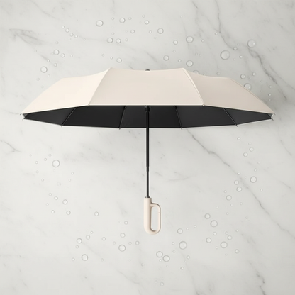Flat lay guarda-chuva