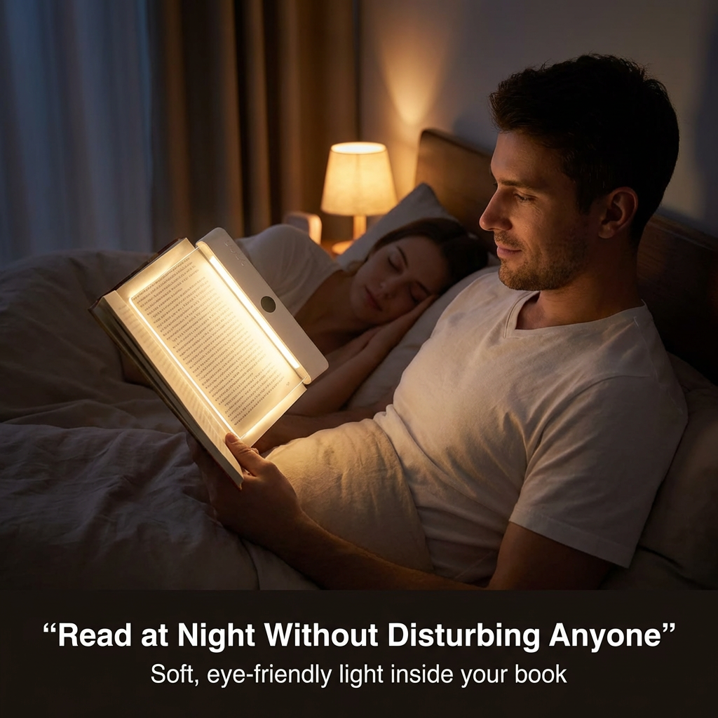 LED Flat Panel Book Light USB