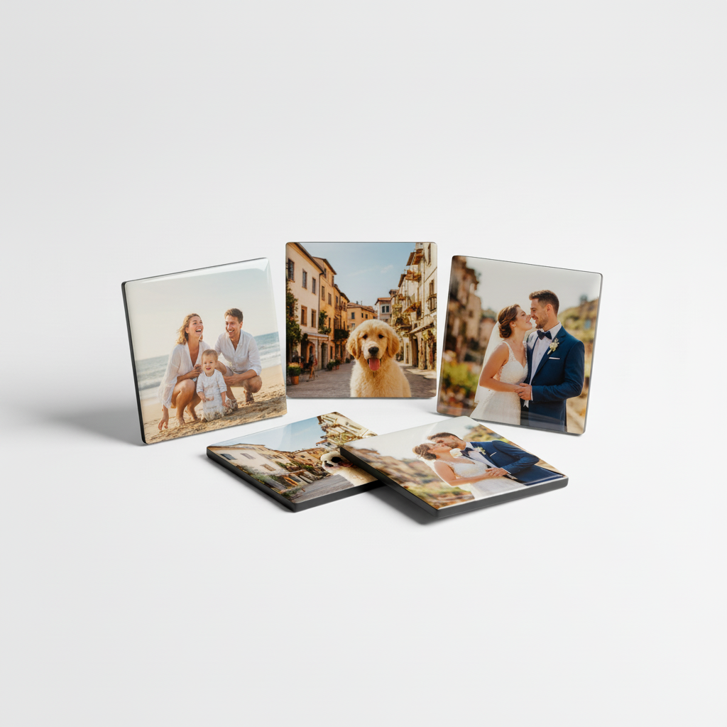 Imagem completa dos ímanes fotográficos personalizados