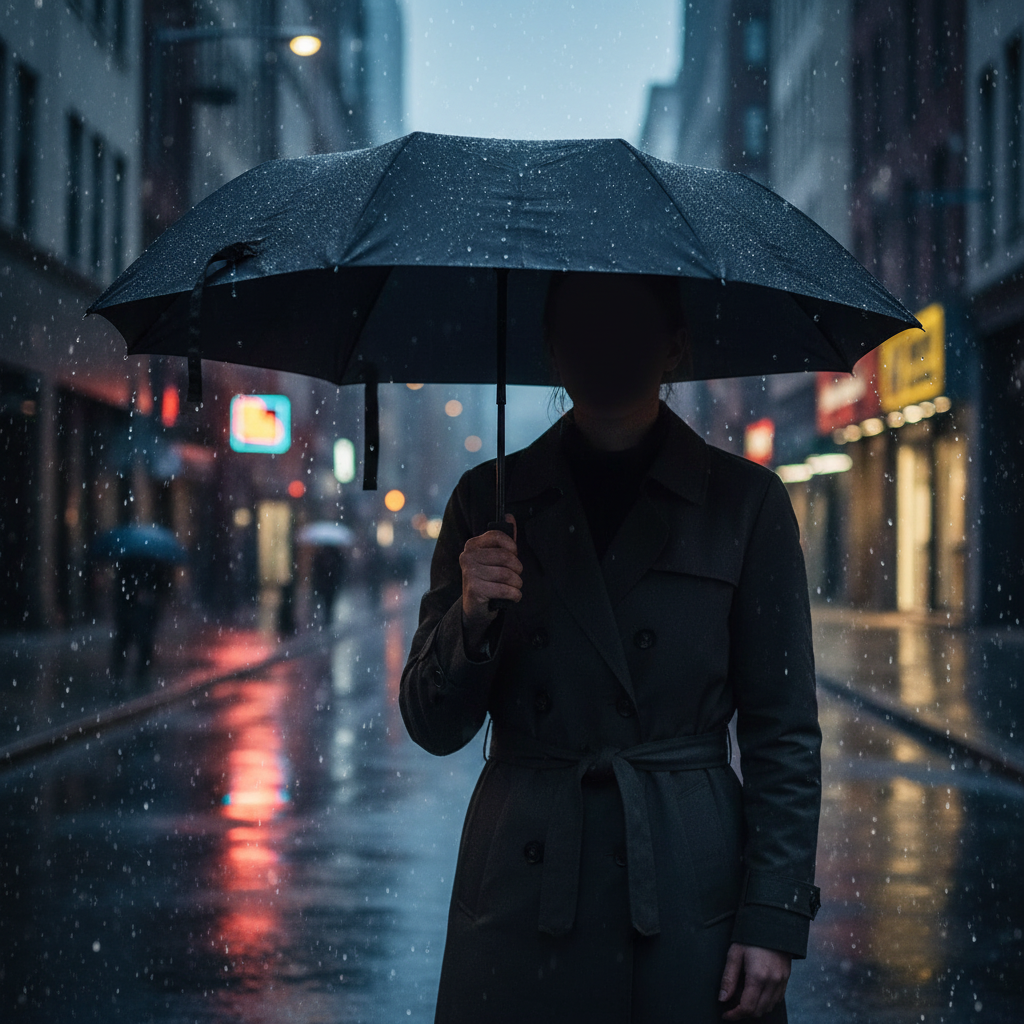 Lifestyle urbano na chuva