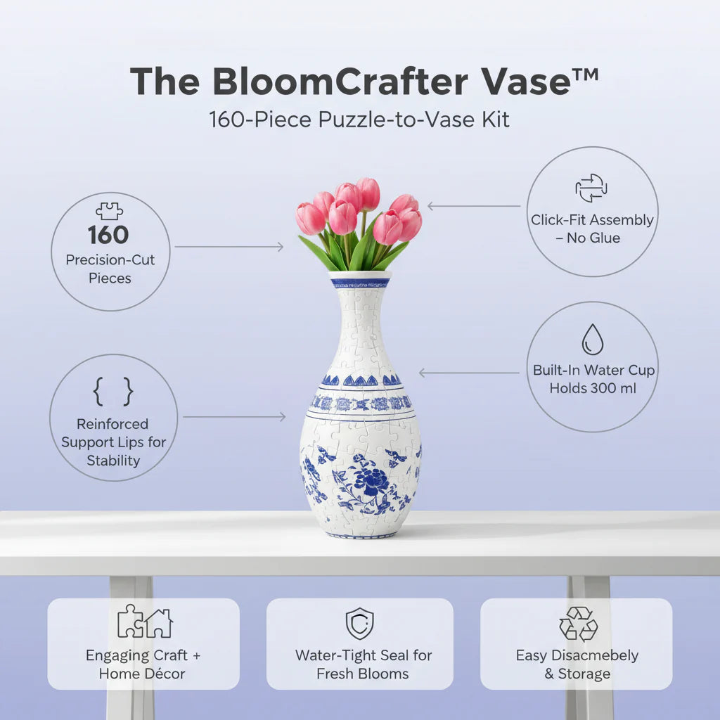 DIY 3D Puzzle Vase – Mother’s Day Gift